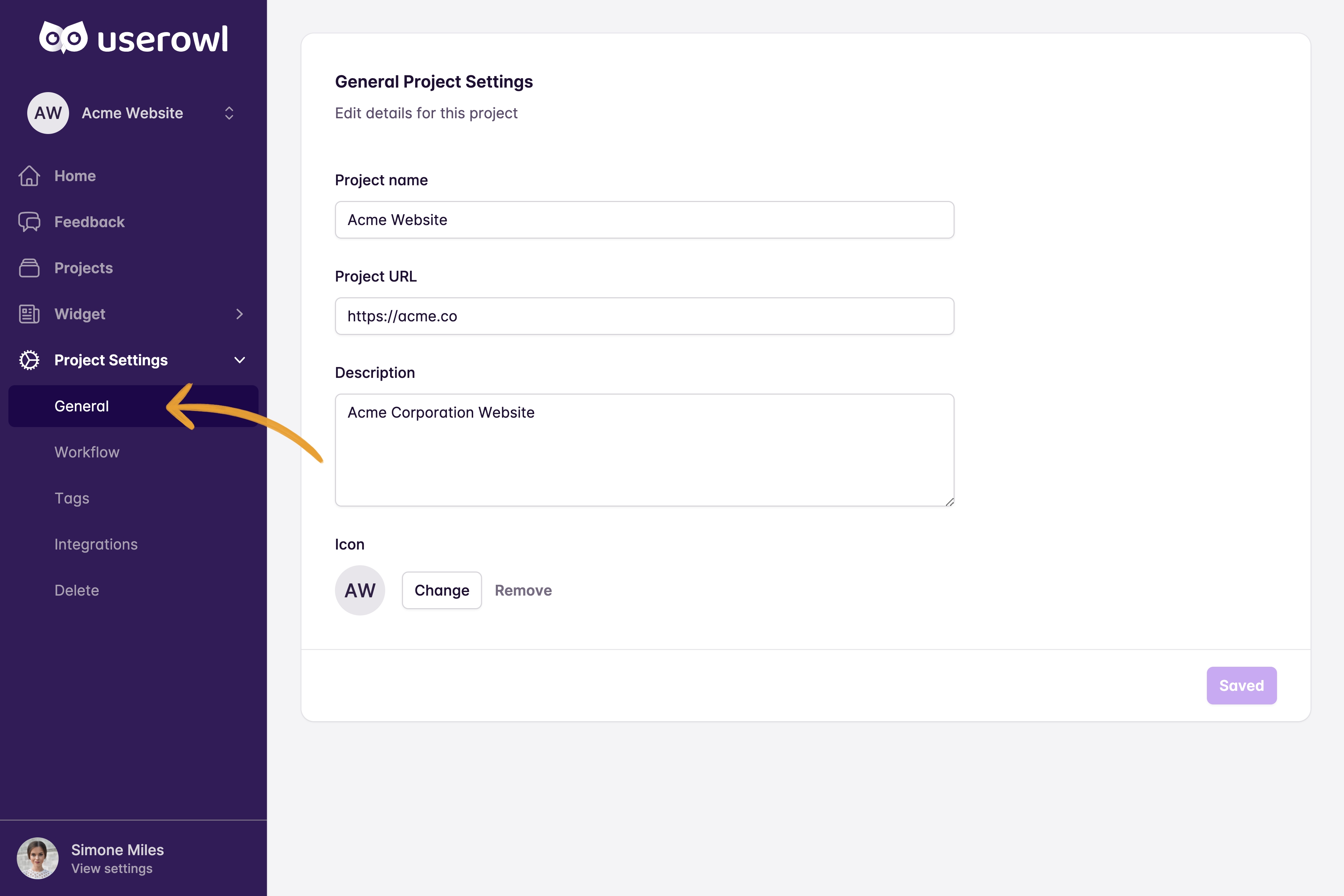 General Project Settings