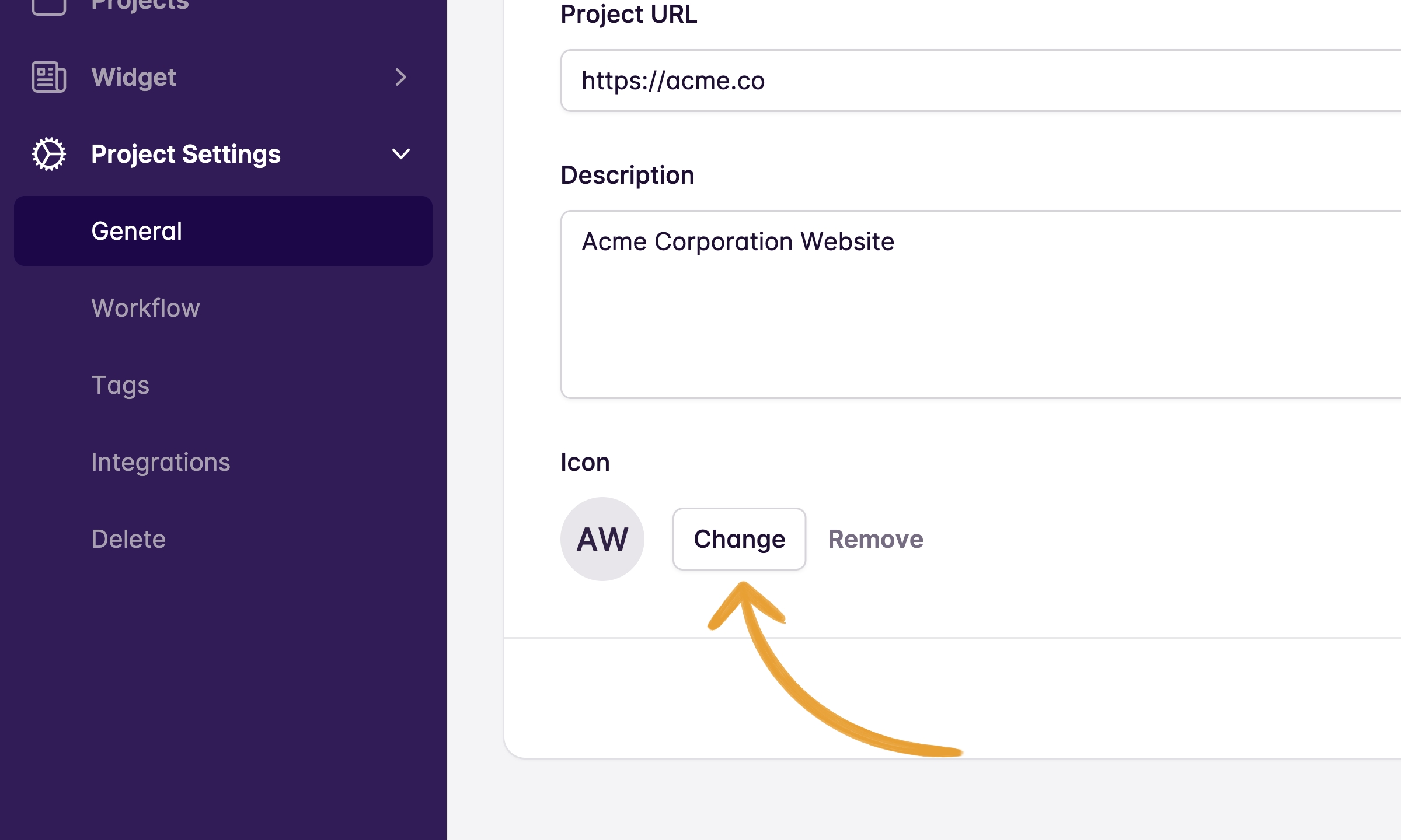 General Project Settings