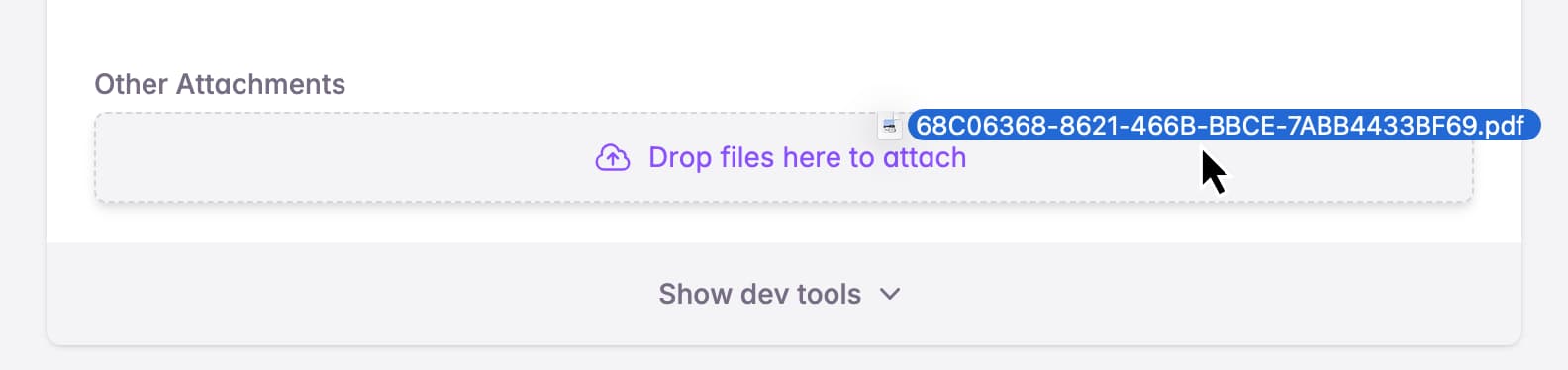 Adding attachments
