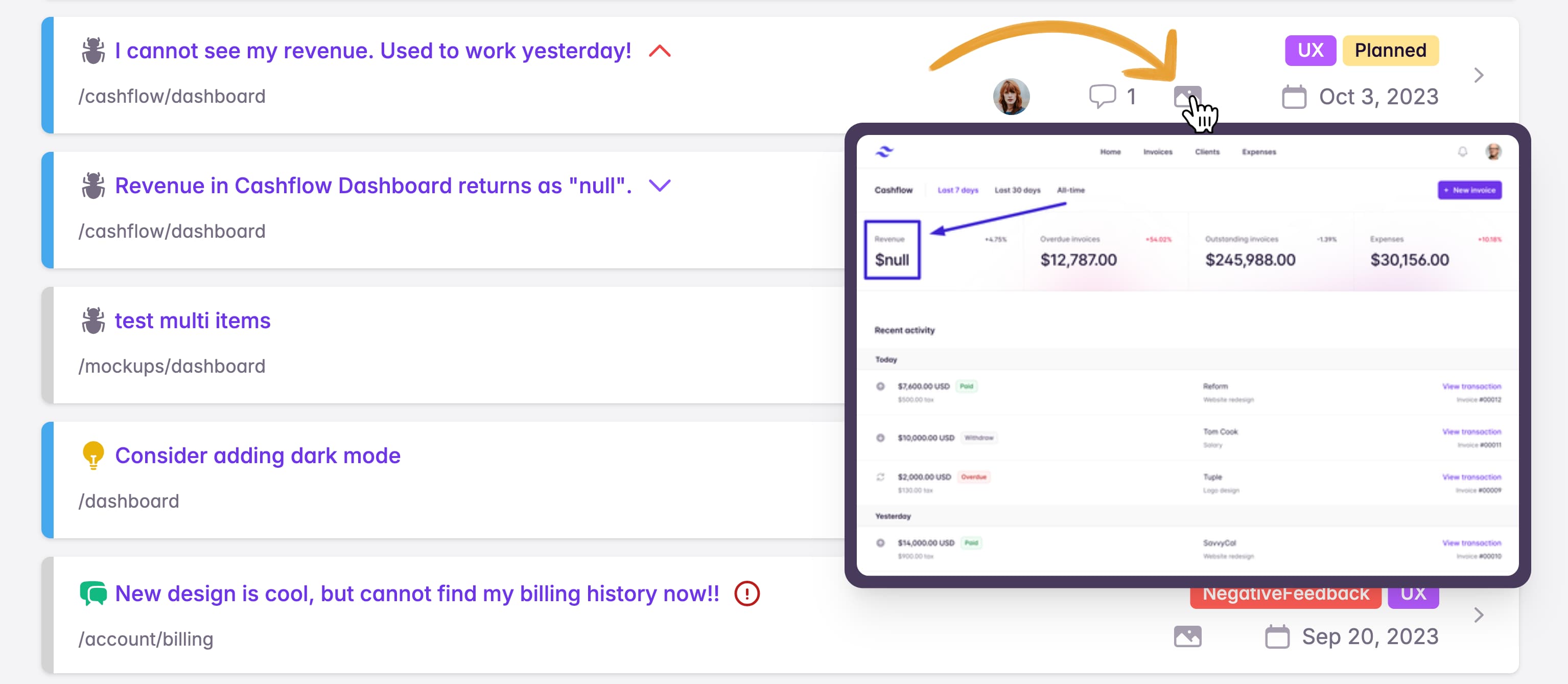 Screenshot Preview
