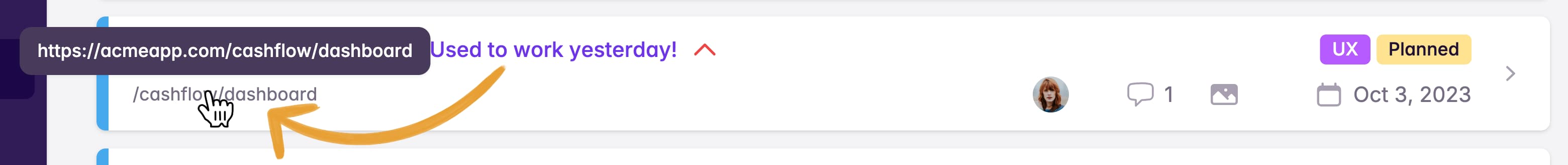 Feedback URL